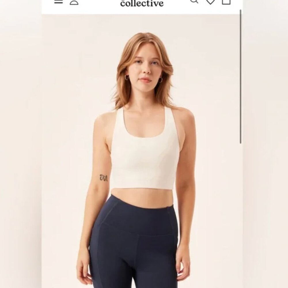 Girlfriend Collective Ivory Paloma Sports Bra